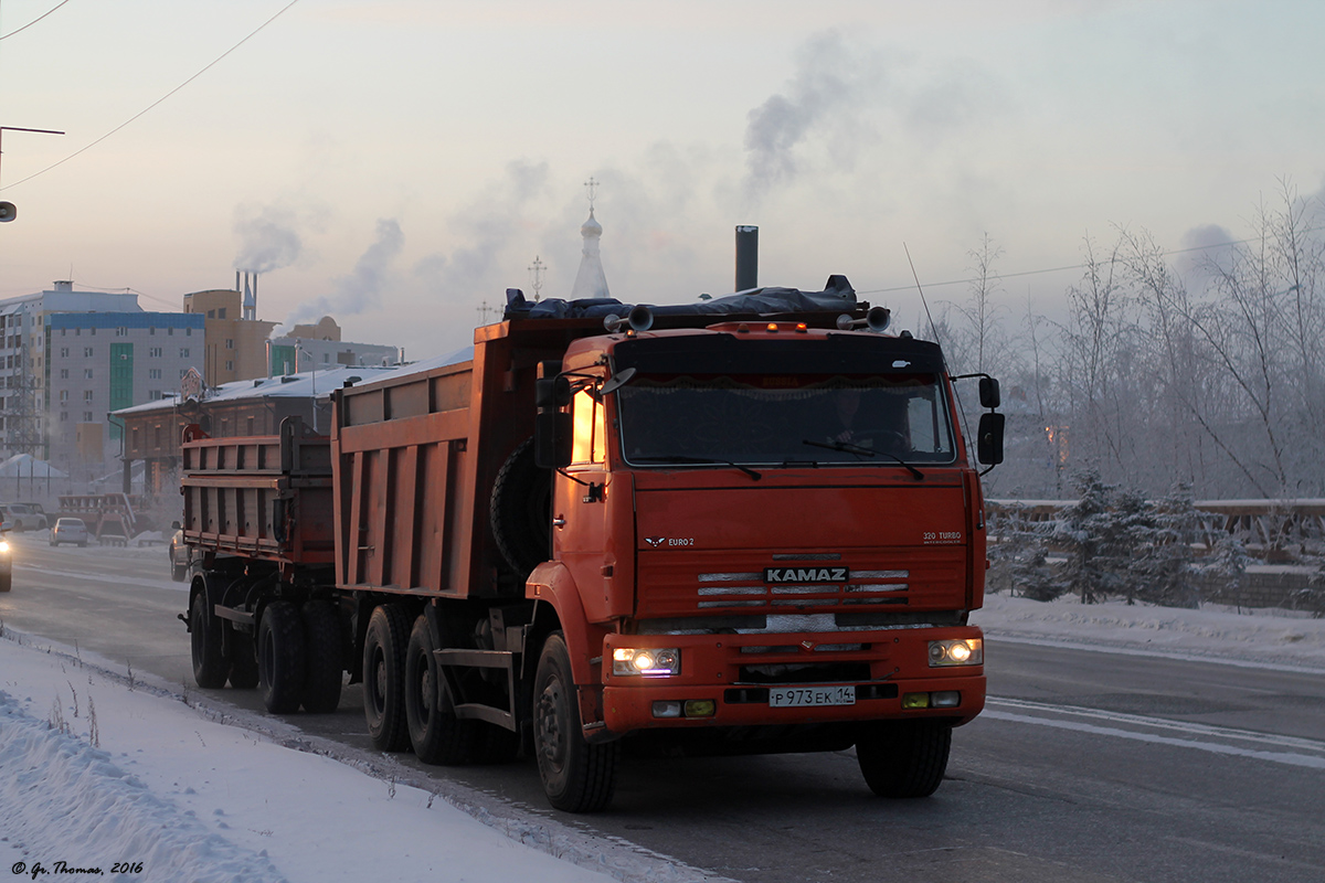 Саха (Якутия), № Р 973 ЕК 14 — КамАЗ-6520 [652000]