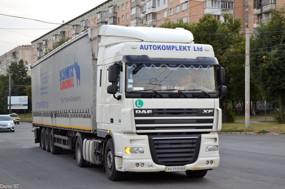 Закарпатская область, № АО 5920 ВА — DAF XF105 FT