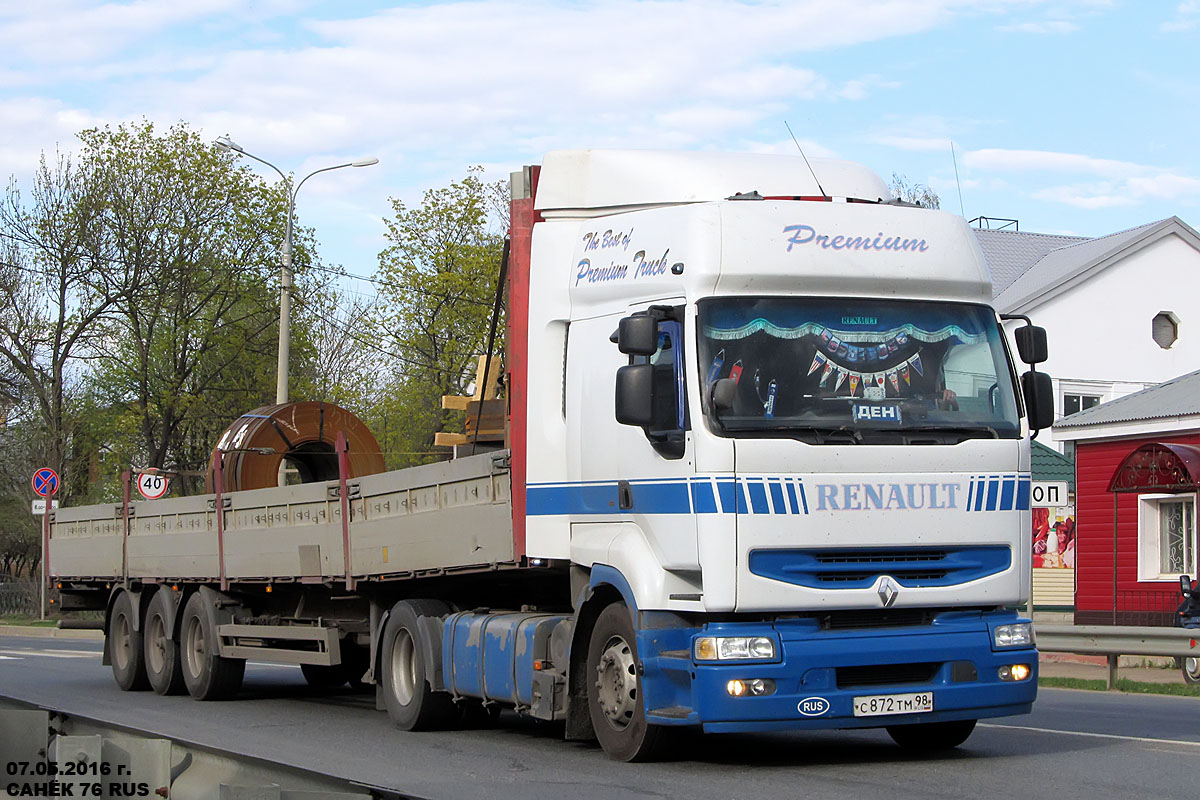 Санкт-Петербург, № С 872 ТМ 98 — Renault Premium ('1996)