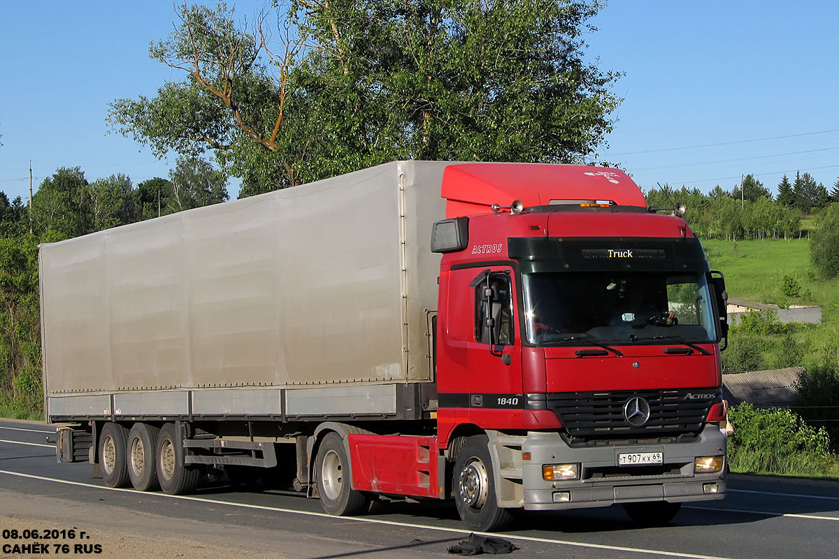 Тверская область, № Т 907 КХ 69 — Mercedes-Benz Actros ('1997) 1840