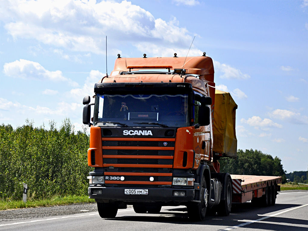 Челябинская область, № С 005 УМ 74 — Scania ('1996) R380