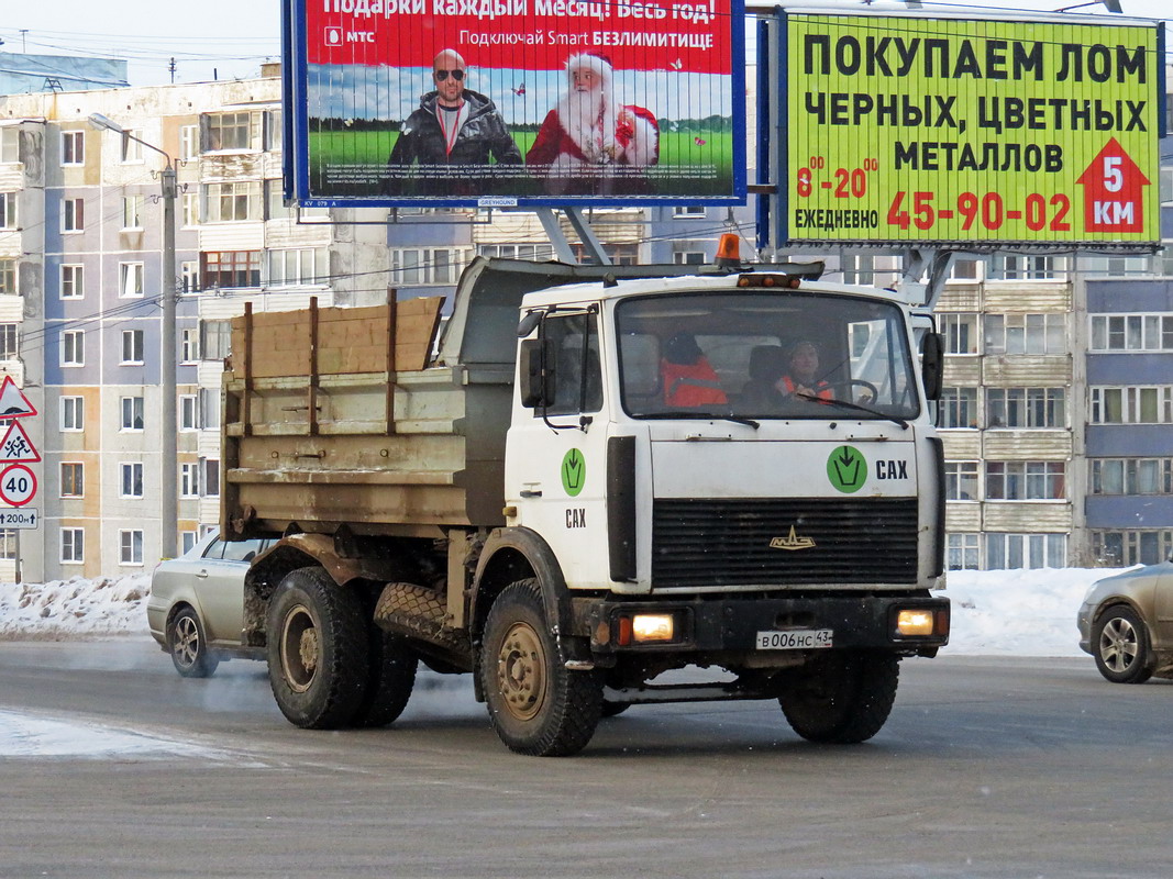 Кировская область, № В 006 НС 43 — МАЗ-5551A2