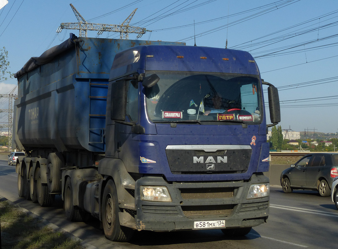 Волгоградская область, № В 581 МХ 134 — MAN TGS ('2007) 19.360