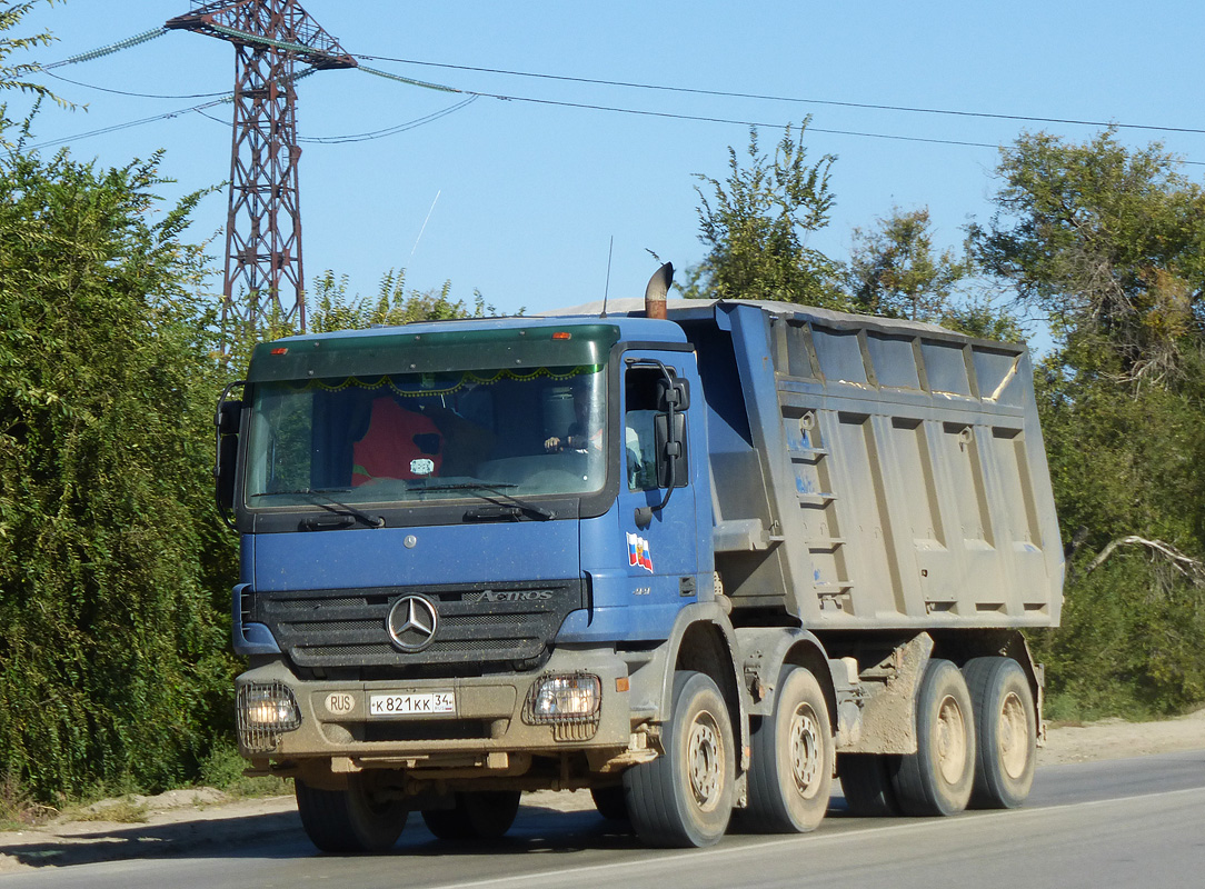 Волгоградская область, № К 821 КК 34 — Mercedes-Benz Actros ('2003) 4141