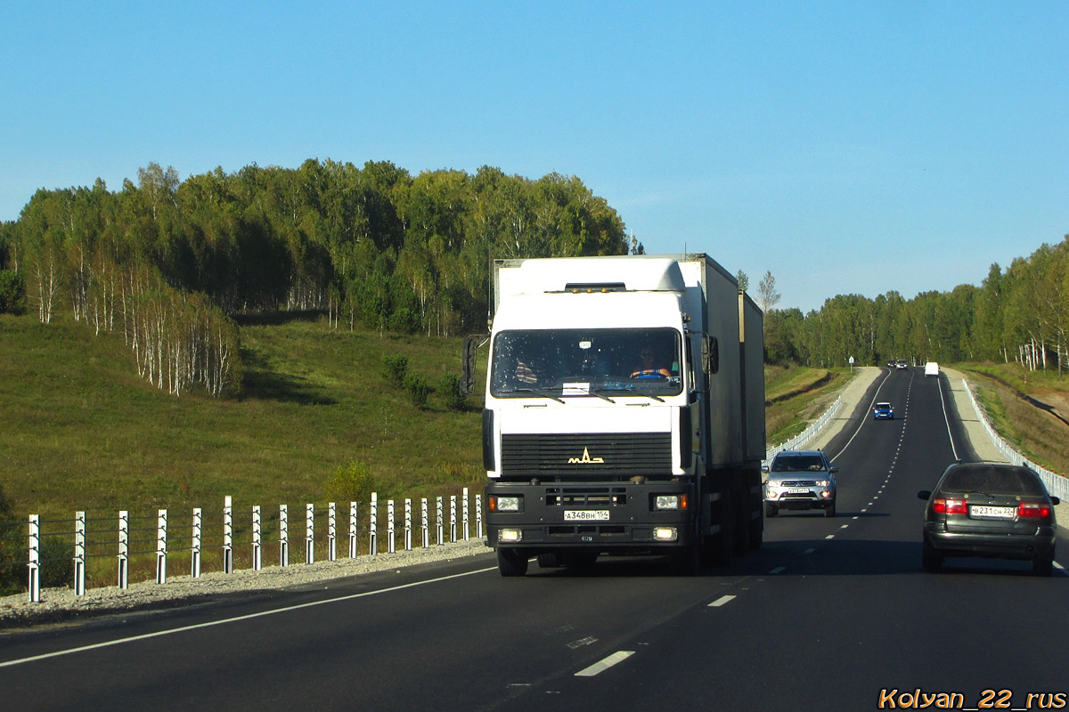 Новосибирская область, № А 348 ВН 154 — МАЗ-6312 (общая модель)