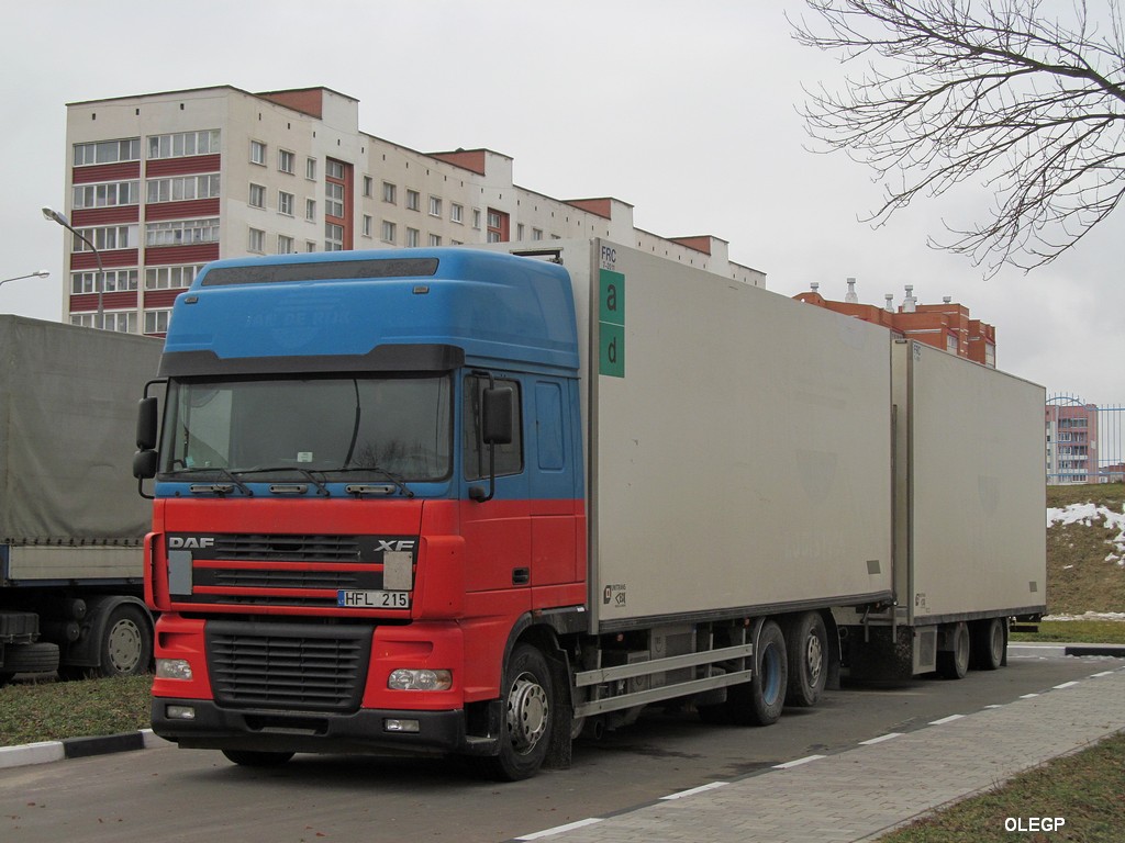 Литва, № HFL 215 — DAF XF95 FAR