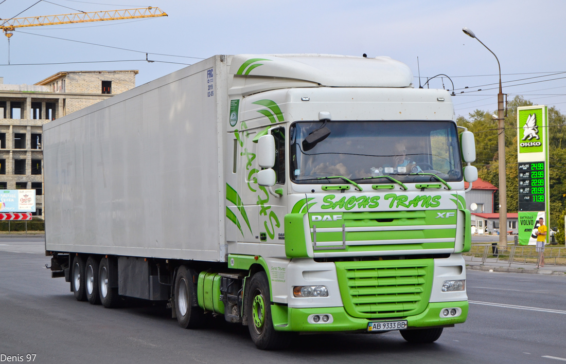 Винницкая область, № АВ 9333 ВВ — DAF XF105 FT