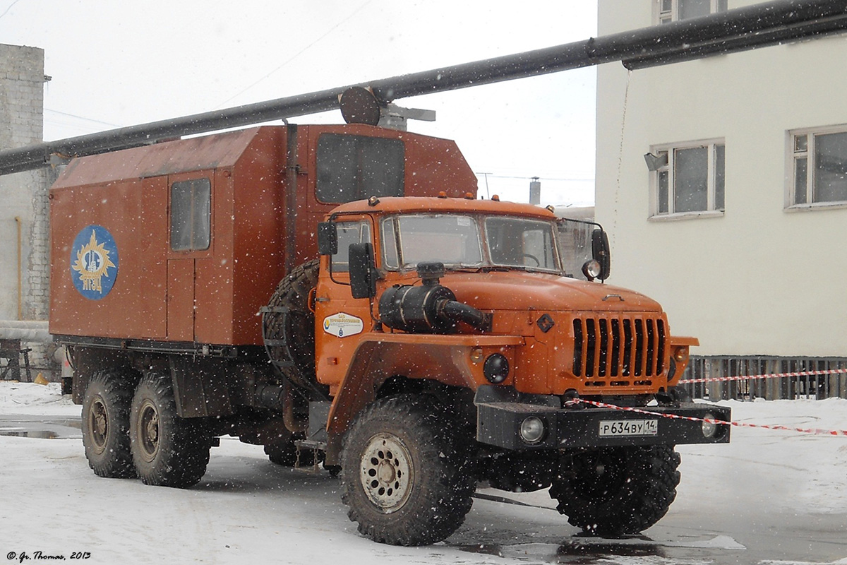 Саха (Якутия), № Р 634 ВУ 14 — Урал-4320-40