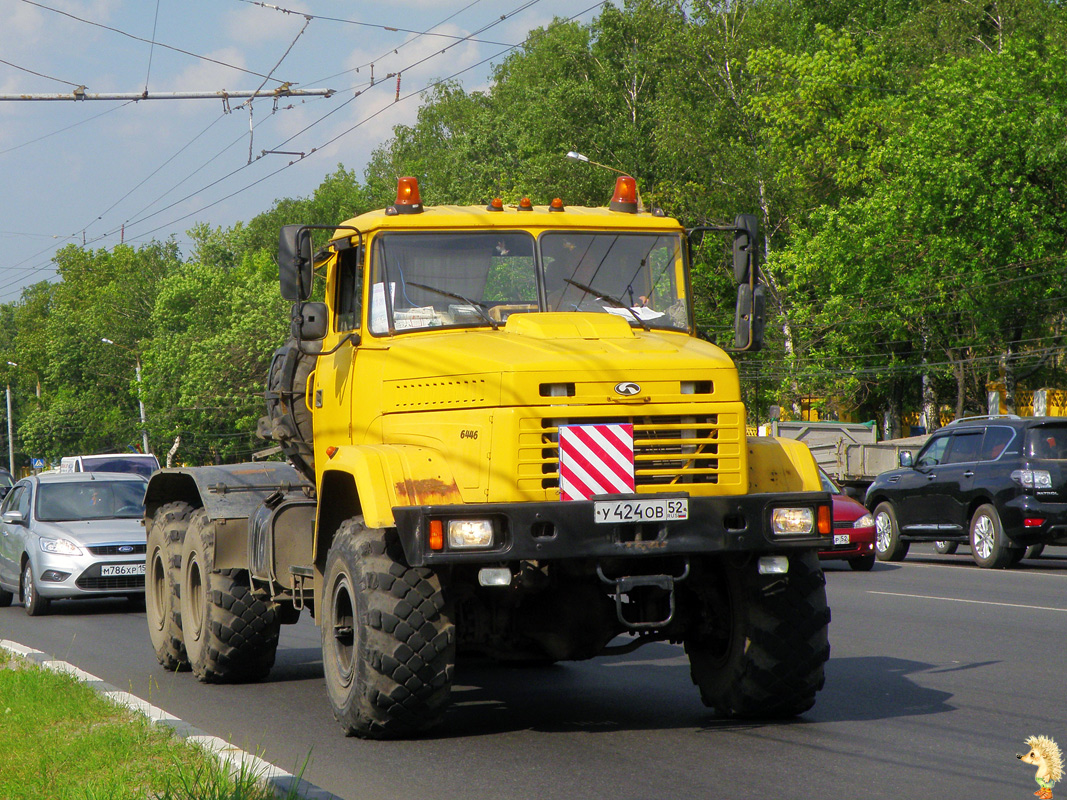 Нижегородская область, № У 424 ОВ 52 — КрАЗ-6446