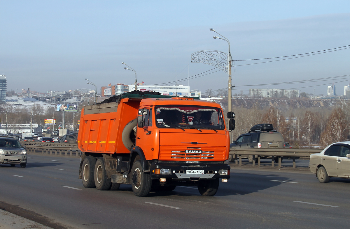 Красноярский край, № У 834 НА 124 — КамАЗ-65115-D3