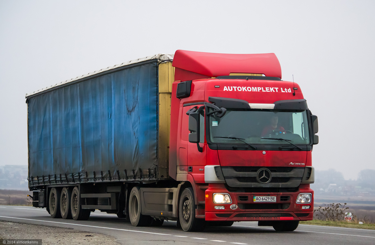 Закарпатская область, № АО 6429 ВЕ — Mercedes-Benz Actros ('2009) 1844