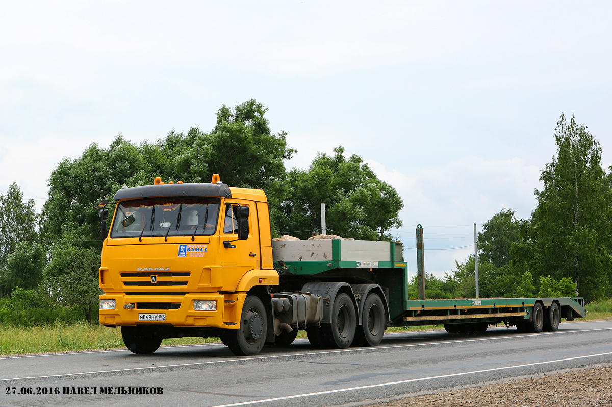 Нижегородская область, № М 849 НУ 152 — КамАЗ-65116-A4