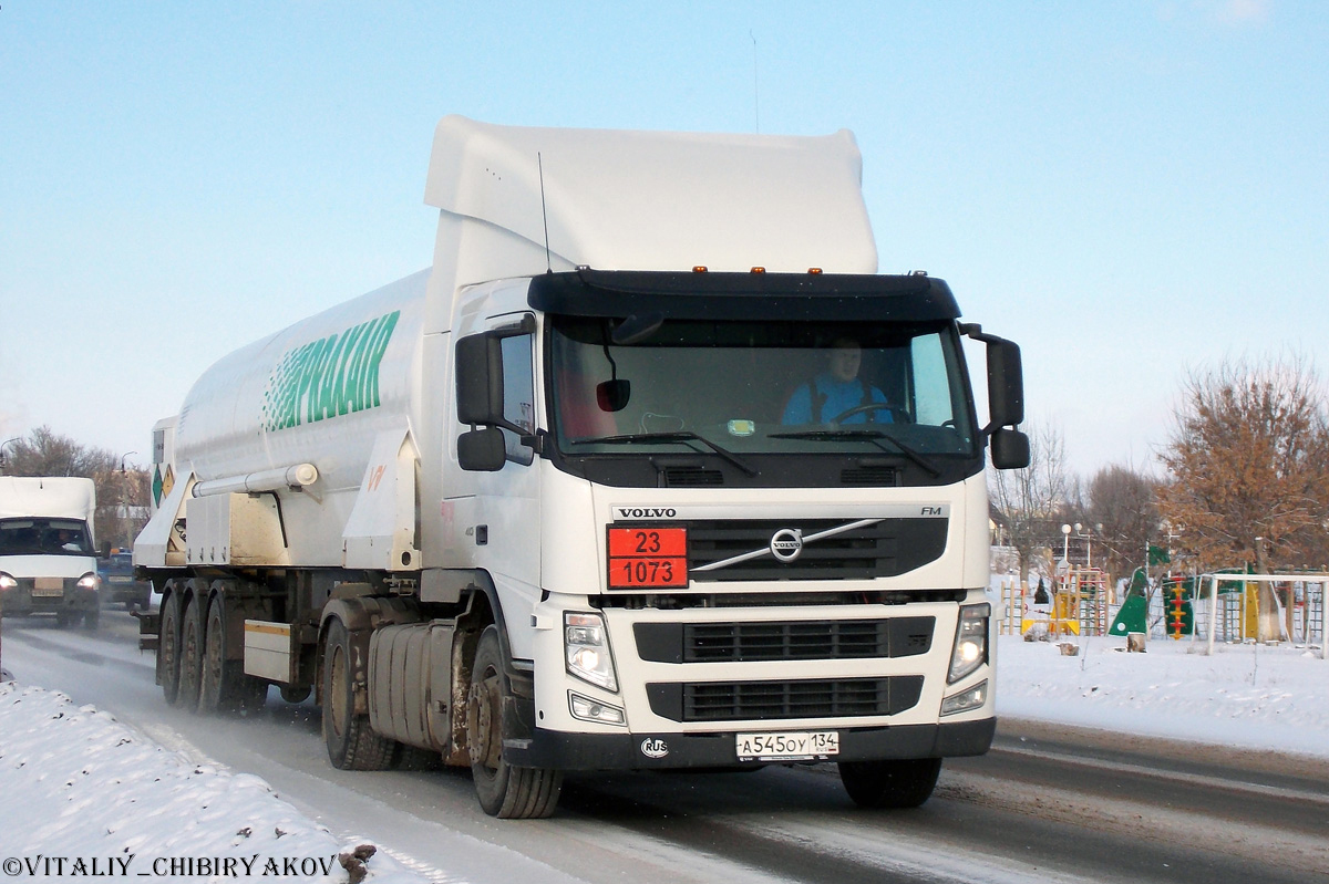 Волгоградская область, № А 545 ОУ 134 — Volvo ('2010) FM.410 [X9P]