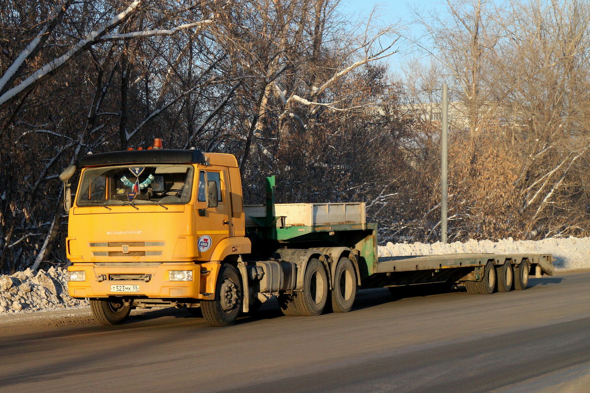 Омская область, № Т 523 МК 55 — КамАЗ-65116-A4(23)