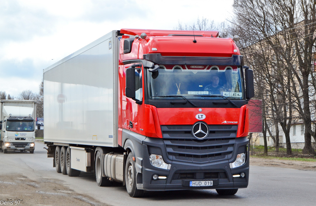 Литва, № HUD 019 — Mercedes-Benz Actros ('2011) 1845