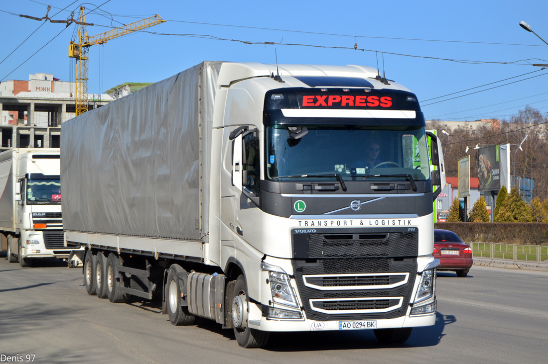 Закарпатская область, № АО 0294 ВК — Volvo ('2012) FH.460