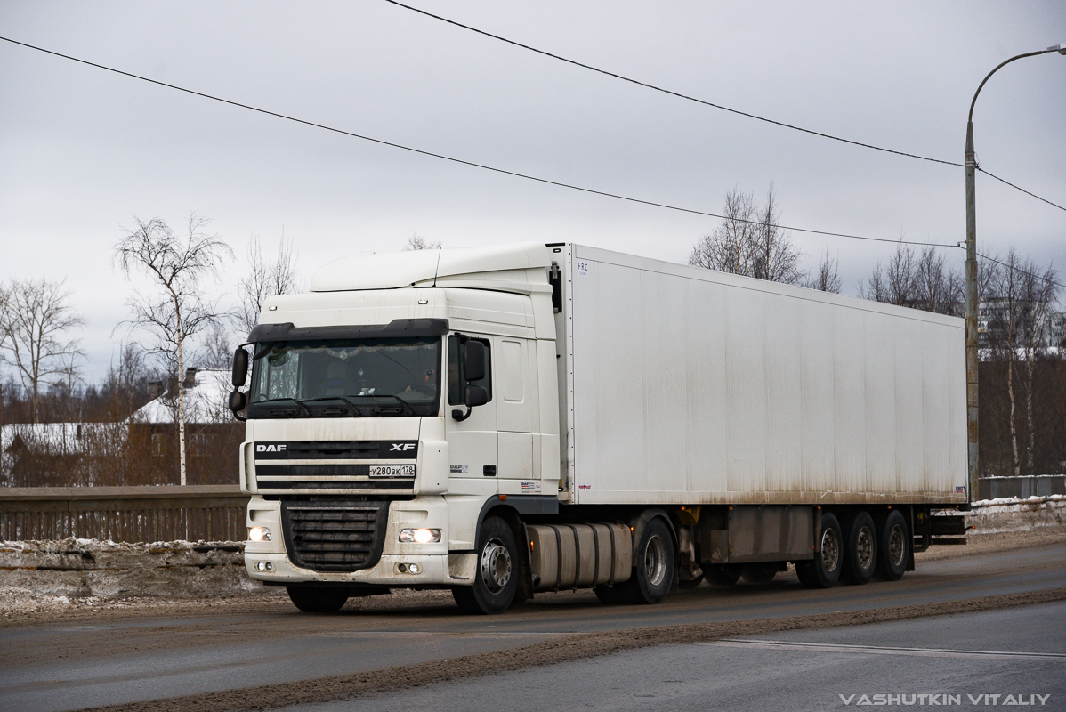 Санкт-Петербург, № У 280 ВК 178 — DAF XF105 FT