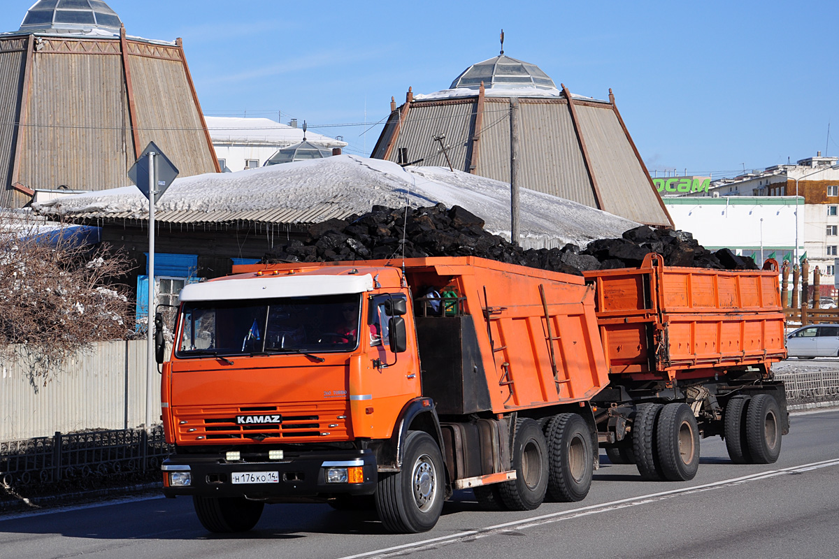 Саха (Якутия), № Н 176 КО 14 — КамАЗ-65115 [651150]