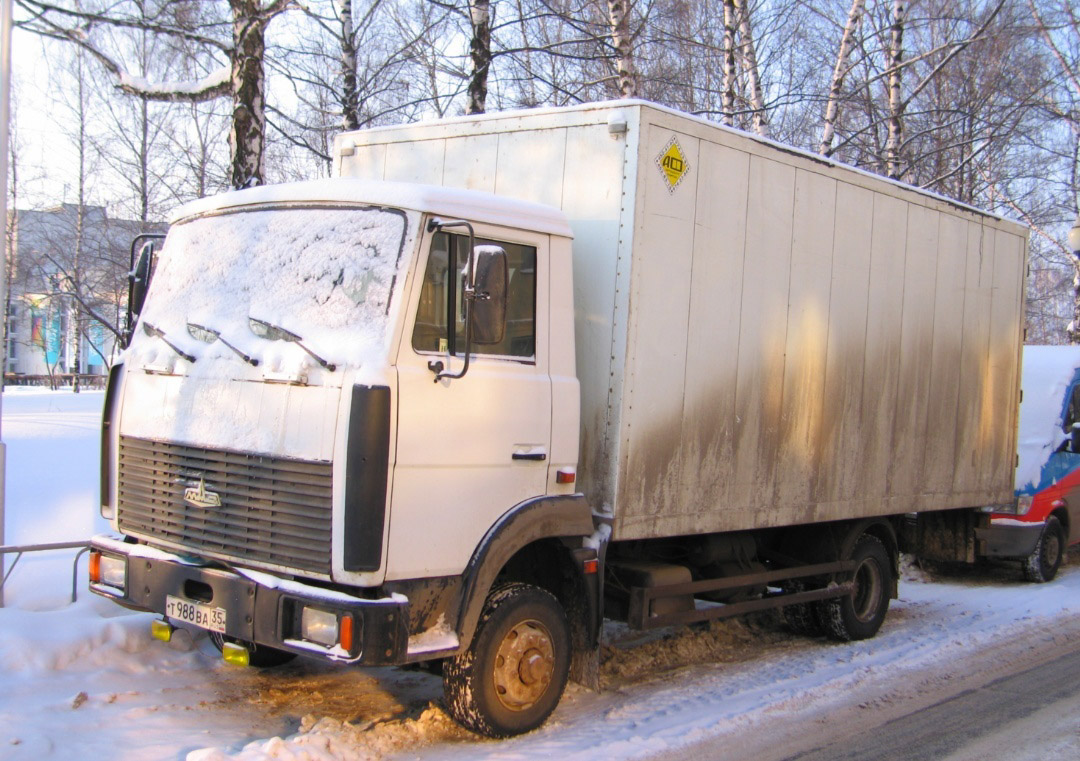 Вологодская область, № Т 988 ВА 35 — МАЗ-437040 "Зубрёнок"