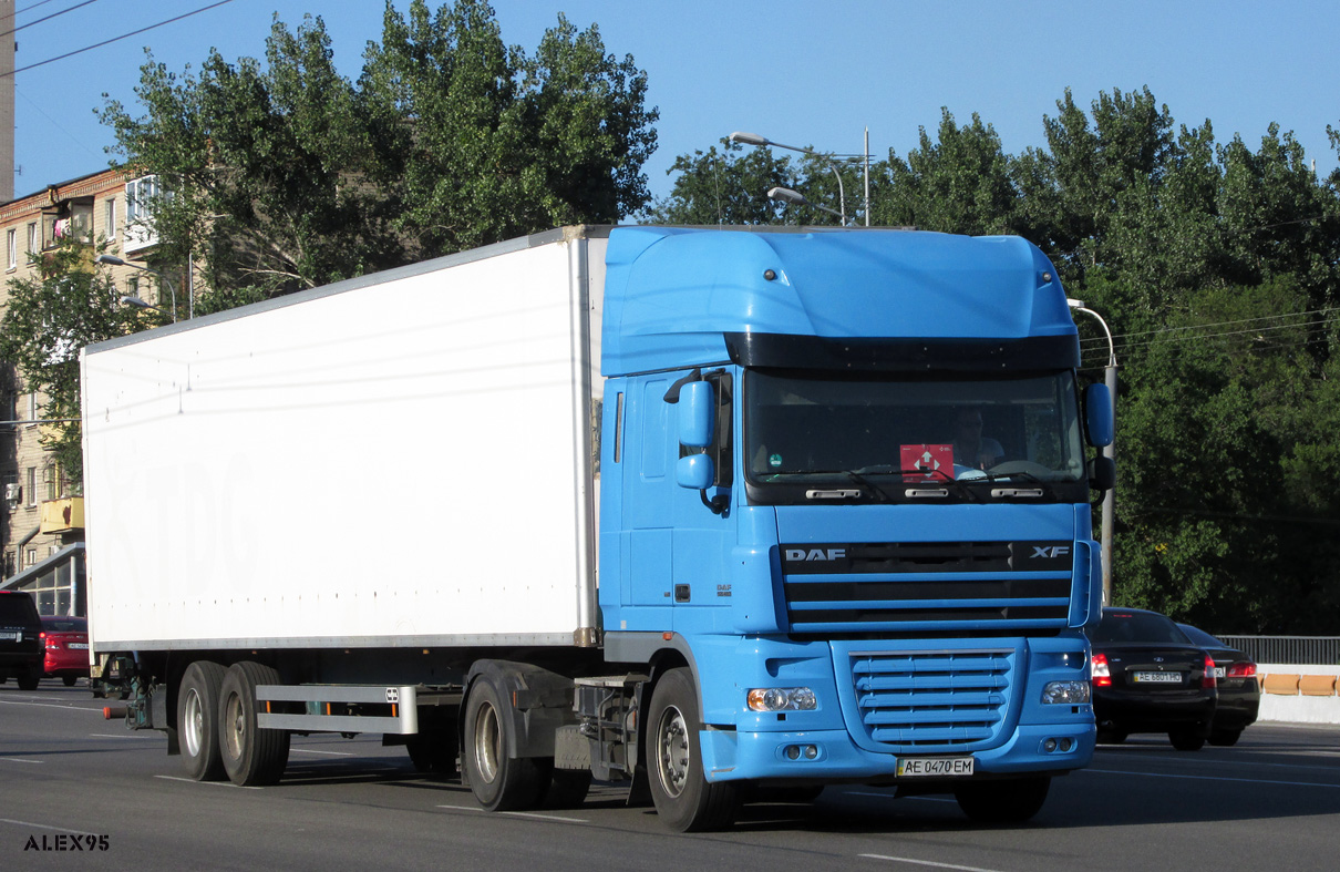 Днепропетровская область, № АЕ 0470 ЕМ — DAF XF105 FT