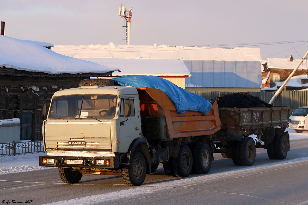 Саха (Якутия), № Р 653 ВО 14 — КамАЗ-55111-01 [55111A]