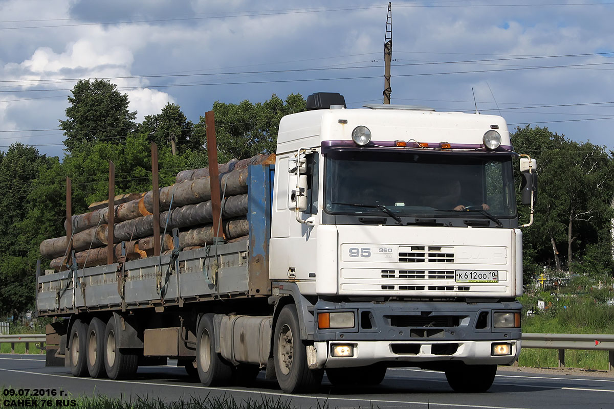 Карелия, № К 612 ОО 10 — DAF 95 FT