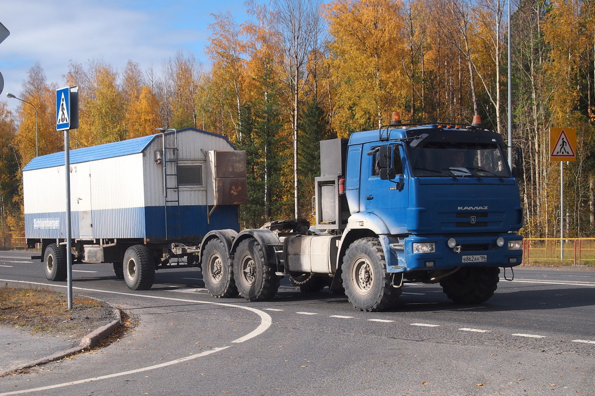 Ханты-Мансийский автоном.округ, № В 862 АН 186 — КамАЗ-43118 (общая модель)