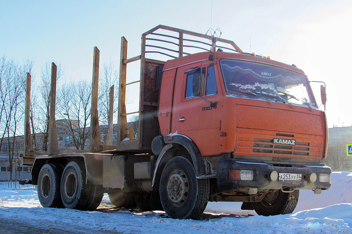 Ивановская область, № А 253 УУ 35 — КамАЗ-65115-D3