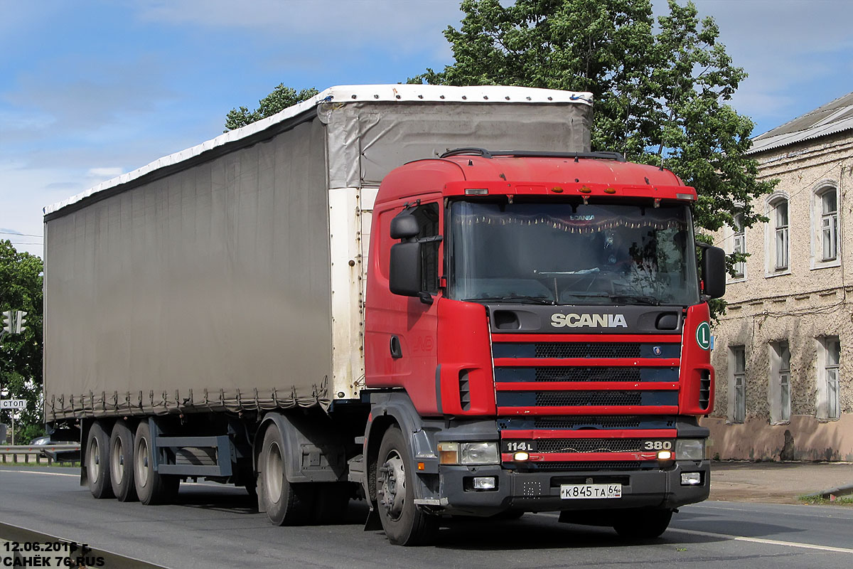 Саратовская область, № К 845 ТА 64 — Scania ('1996) R114L