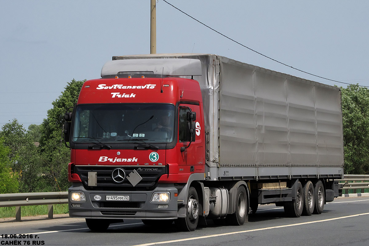 Брянская область, № У 495 ММ 32 — Mercedes-Benz Actros ('2003) 1841