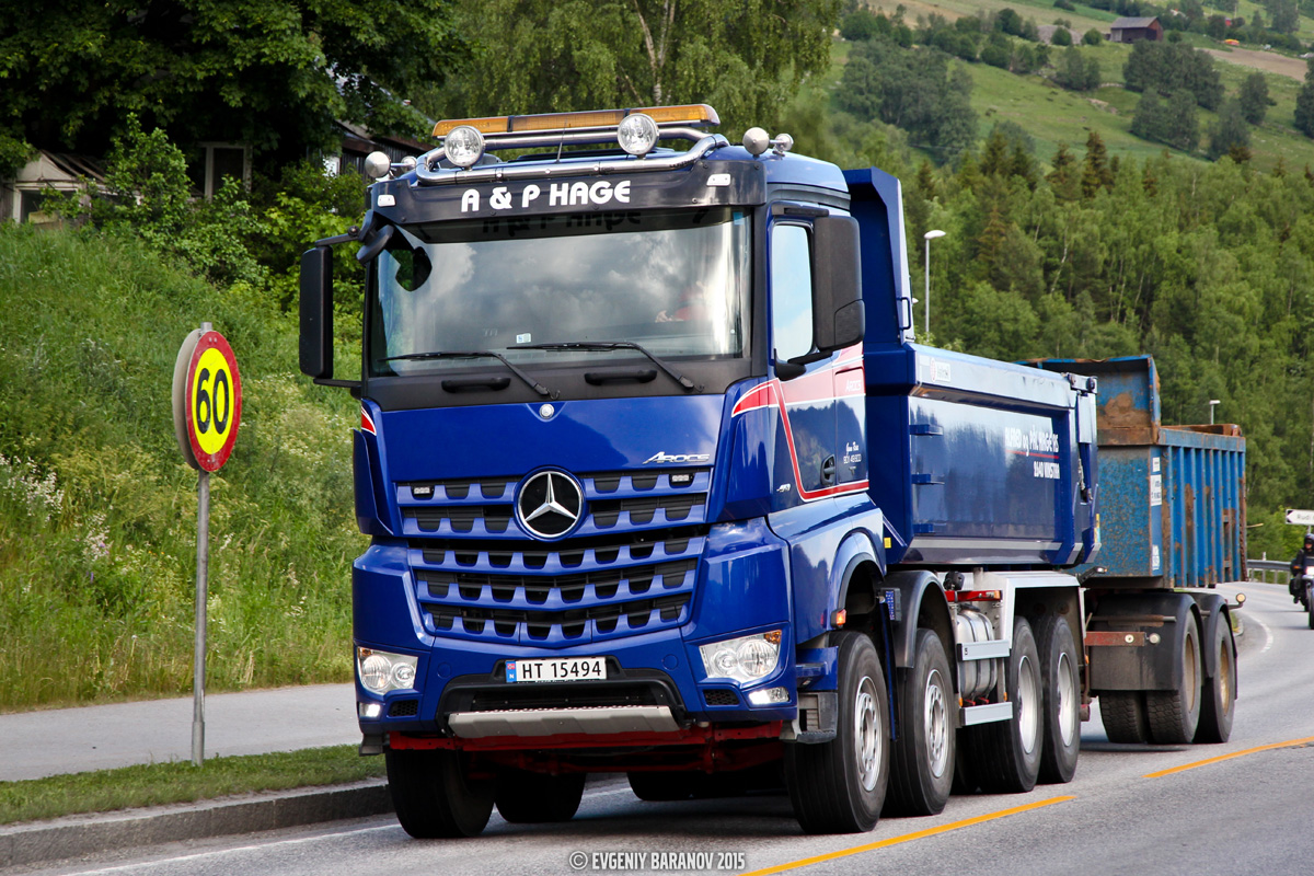 Норвегия, № HT 15494 — Mercedes-Benz Arocs (общ.м)