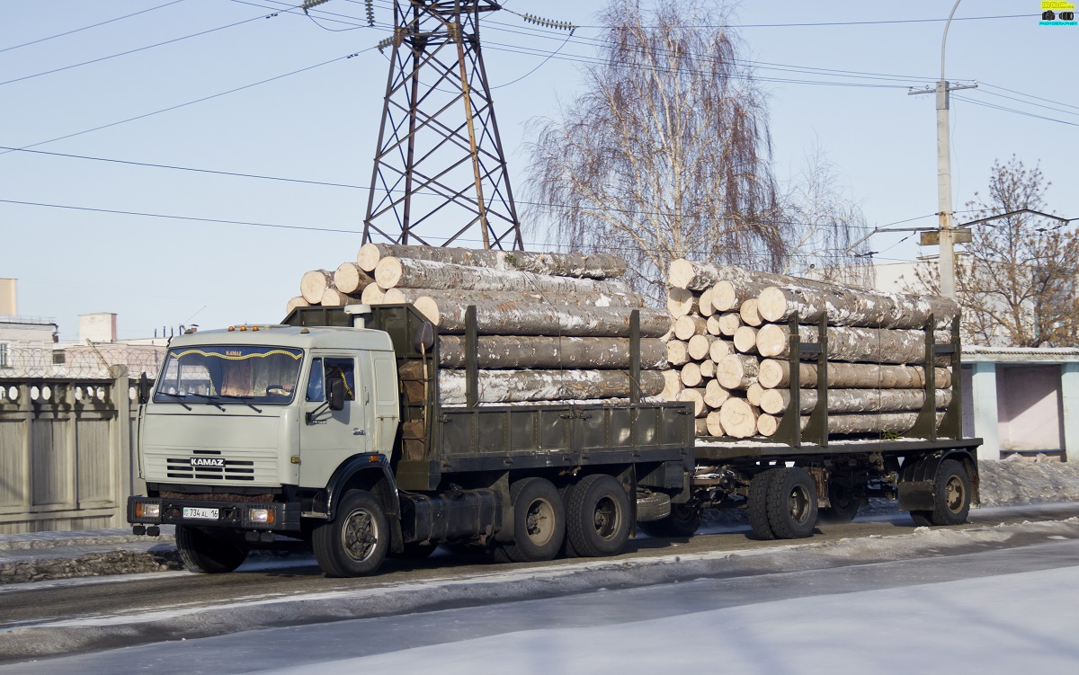 Восточно-Казахстанская область, № 734 AL 16 — КамАЗ-5320