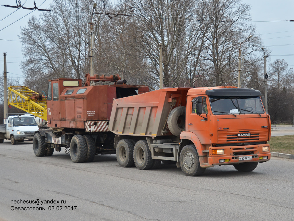 Севастополь, № А 628 ВУ 92 — КамАЗ-65115 [651150]