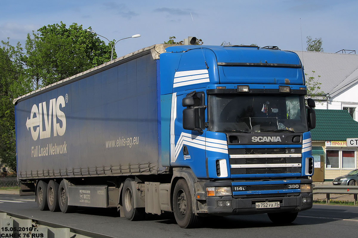 Вологодская область, № В 752 УА 35 — Scania ('1996) R114L