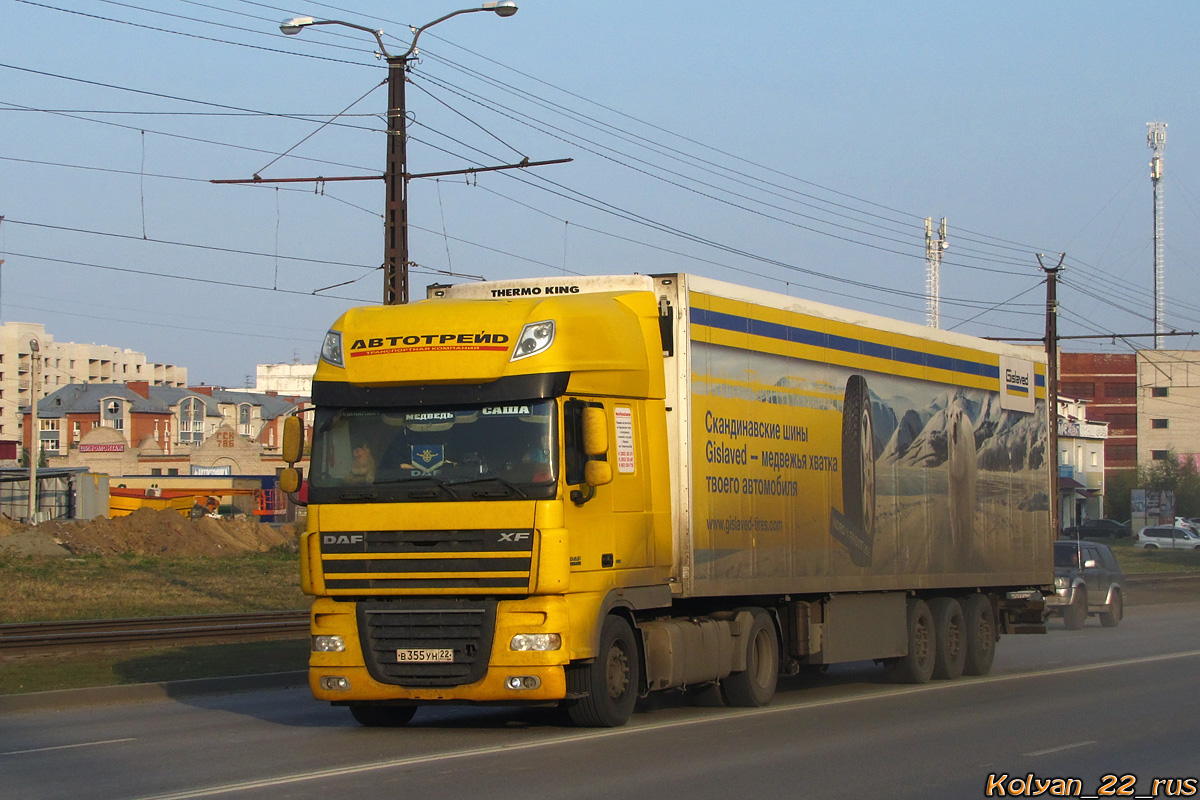 Алтайский край, № В 355 УН 22 — DAF XF105 FT