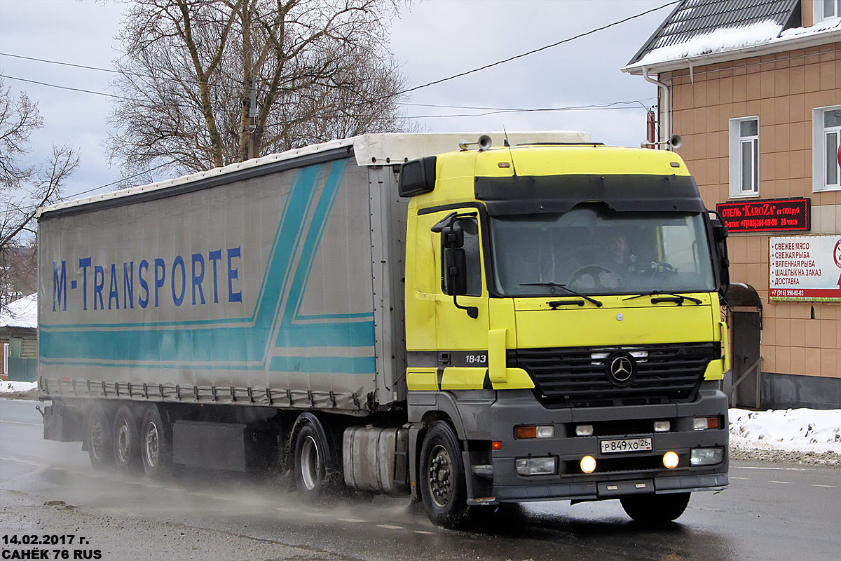 Ставропольский край, № Р 849 ХО 26 — Mercedes-Benz Actros ('1997) 1843