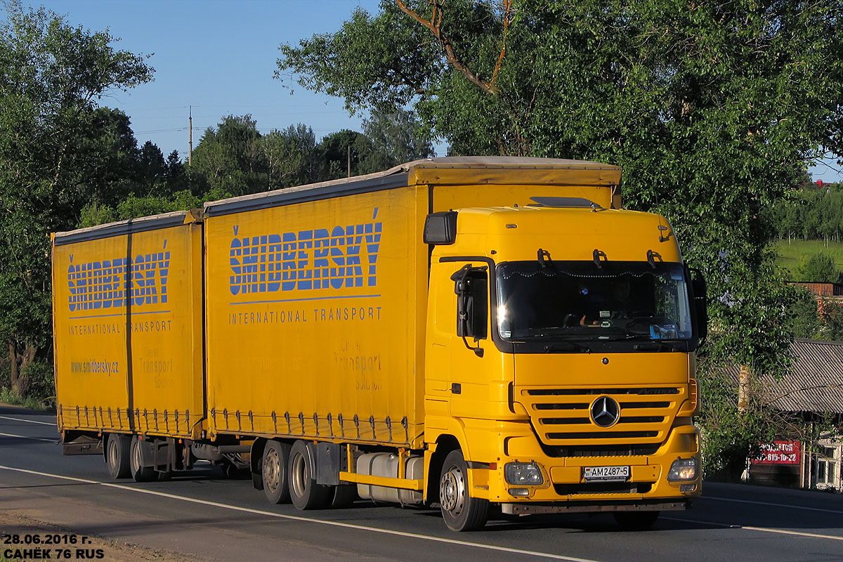 Минская область, № АМ 2487-5 — Mercedes-Benz Actros ('2003)