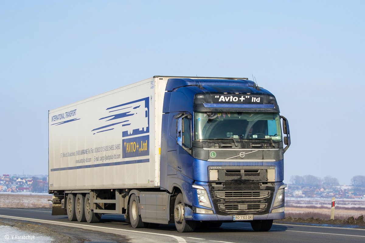 Закарпатская область, № АО 1103 ВК — Volvo ('2012) FH.460