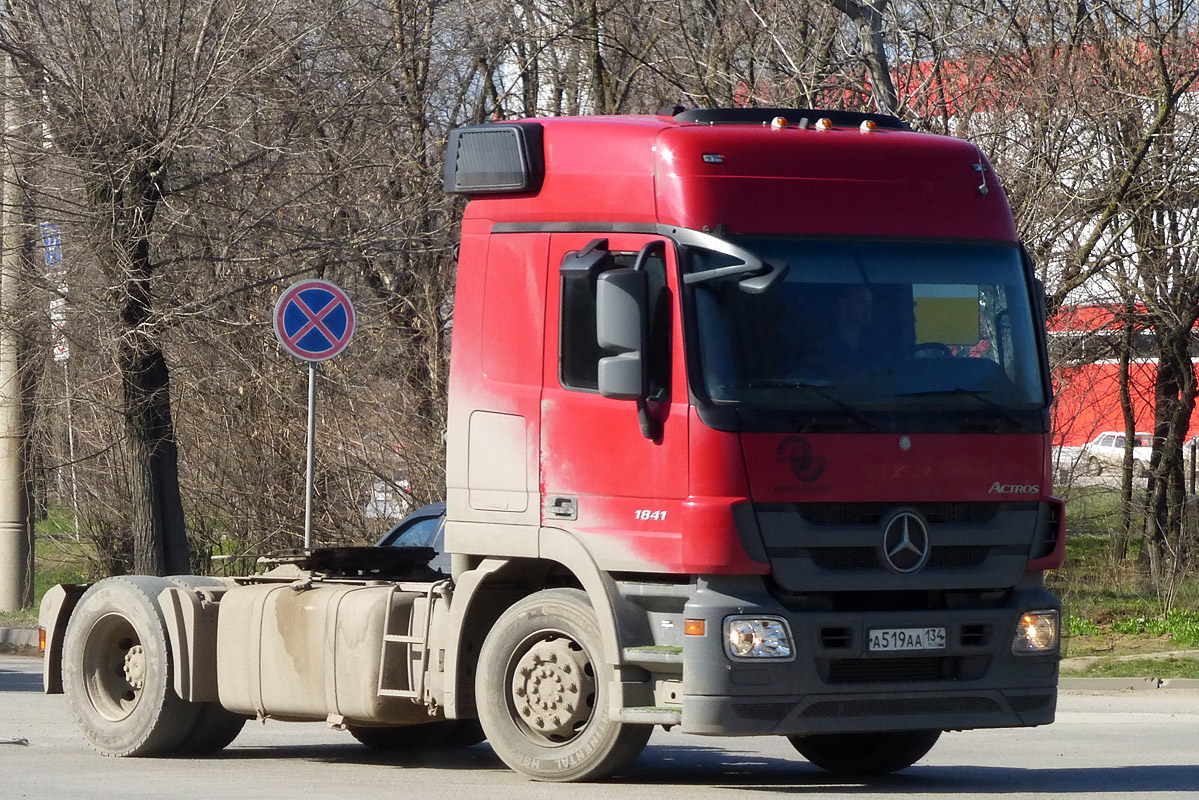 Волгоградская область, № А 519 АА 134 — Mercedes-Benz Actros ('2009) 1841