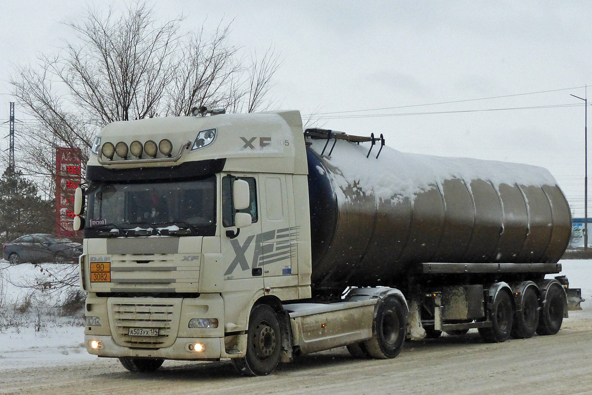 Волгоградская область, № А 503 УХ 134 — DAF XF105 FT