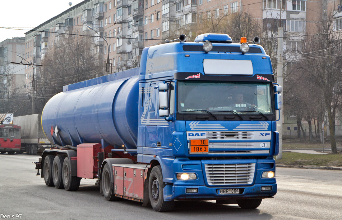 Литва, № GBR 864 — DAF XF95 FT