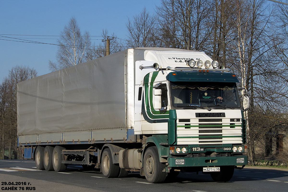 Липецкая область, № М 321 ТС 48 — Scania (II) R113M