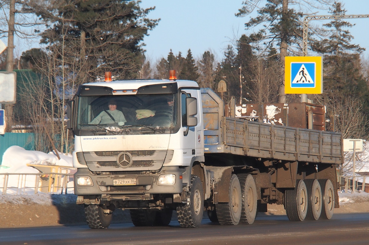 Ханты-Мансийский автоном.округ, № В 729 ХК 86 — Mercedes-Benz Actros ('2009)