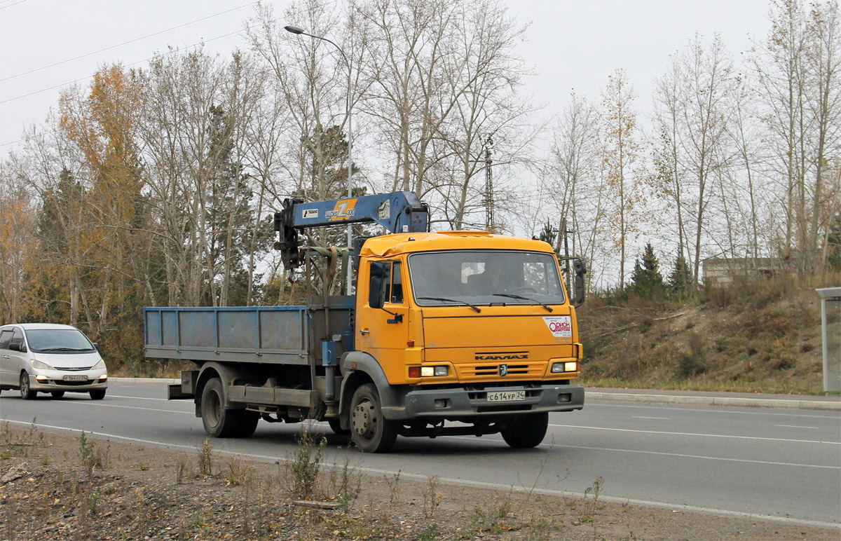 Красноярский край, № С 614 УР 24 — КамАЗ-4308 [430800]