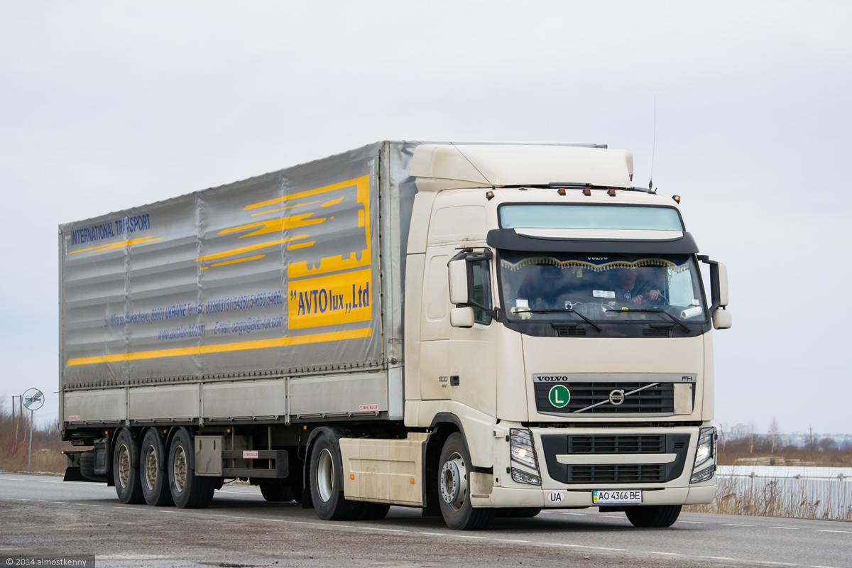 Закарпатская область, № АО 4366 ВЕ — Volvo ('2008) FH.500