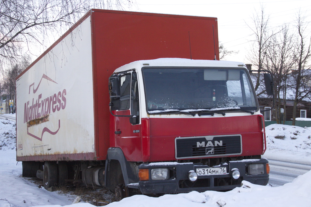 Ярославская область, № О 314 МН 76 — MAN L2000 (общая модель)