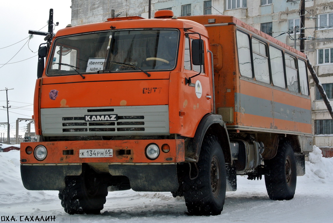 Сахалинская область, № К 134 РН 65 — КамАЗ-4326-02 [43260C]