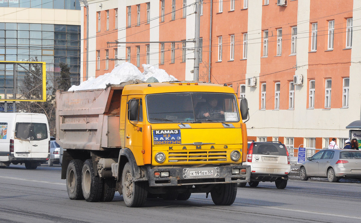 Омская область, № К 191 ЕХ 55 — КамАЗ-55111 (общая модель)