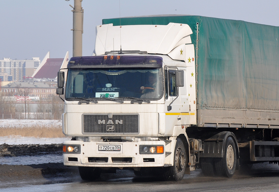 Омская область, № Т 720 СВ 55 — MAN F2000 18.403