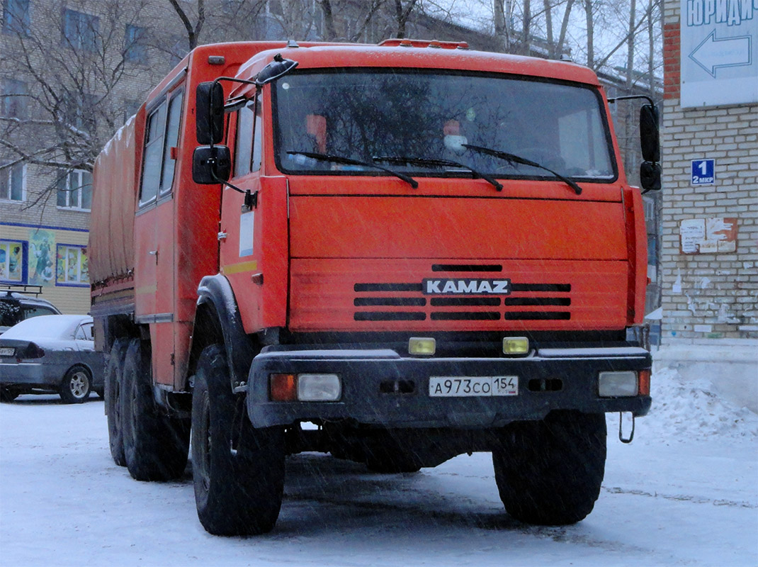 Новосибирская область, № А 973 СО 154 — КамАЗ-43114-15 [43114R]